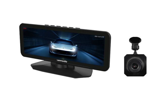 Lanmodo Vast M1: Screen Lens Separated Dual 1080P Automotive Night 