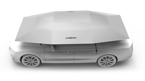Lanmodo車用テント－世界初のワイヤレスカーテント、ビーチパラソル、釣り傘やLEDキャンプテントへ変身できる